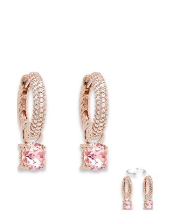 Marmara Sterling Goldplated Earrings - Pink - ONE SIZE