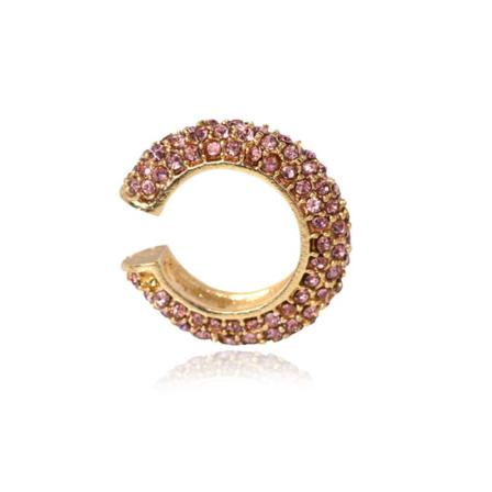 Mode C-shaped Öron Ben Clip Stud Örhängen Smycken Legering Rhin