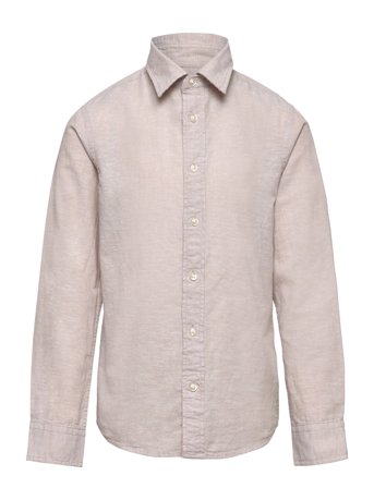 Jjelinen Blend Shirt Ls Sn Jnr Beige Jack & J S