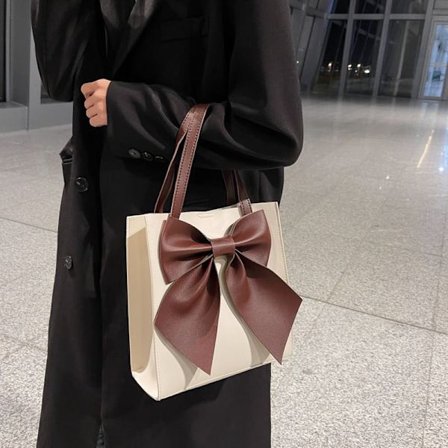 Sløjfe taske dame håndtaske skuldertaske