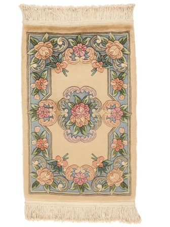 China 90 Line Teppich Orientalischer Orange/Beige (Wolle, China)