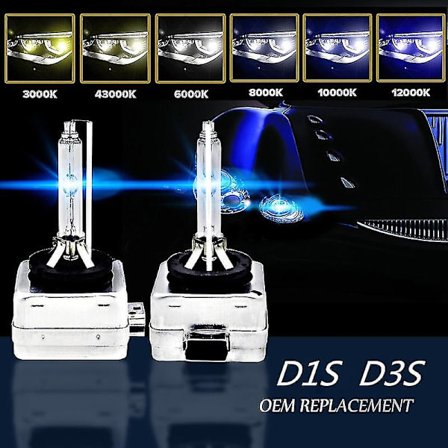 2x D1s D3s 35w OEM HID Xenon-ajovalo-lamput Vaihto