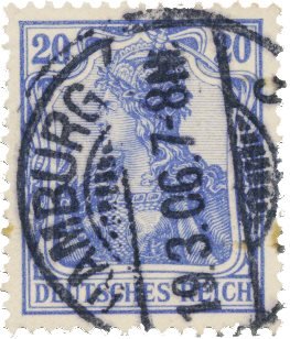 Tyske Rige 1902 - MICHEL 72b - Stemplet