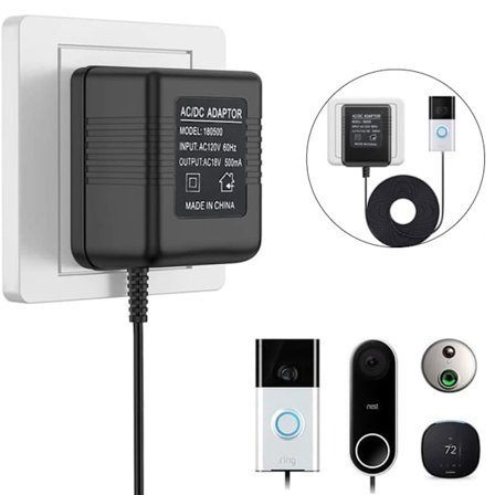 Ovilevyadapteri Ringille, 18V Universaali Muuntaja Yhteensopiva