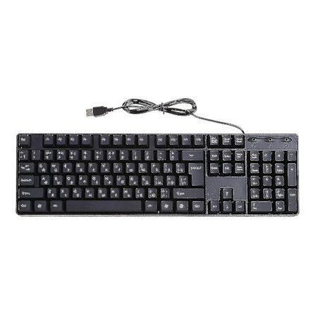 Russisk/Engelsk Stille Tastatur Vanntett Kontortastatur Kompatibelt - for Windows Datamaskin - n1720 ZD A