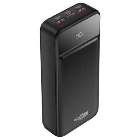 Ulkoakku - MAX EXCELL - 20000mAh - USB-C PD 20W - 2 USB 22.5W - LCD-näyttö