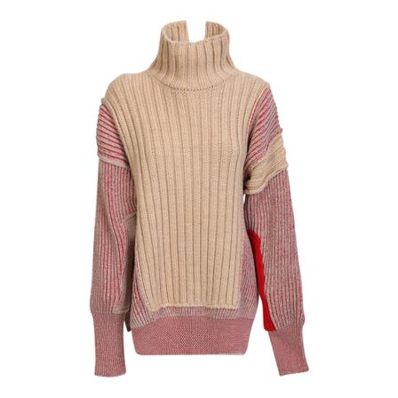 MM6 Maison Margiela Knitted pullover in wool blend by MM6 Maison Margiela Brun, Dame
