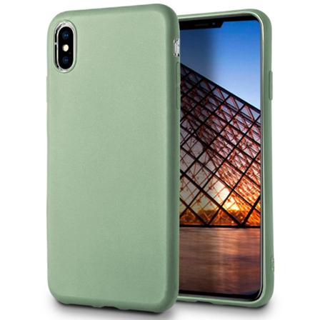 Mjukt Tunnt Mobil-skydd För Iphone Xs Max Gummi Lätt Ultra-slim Grön