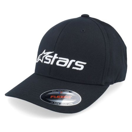 Alpinestars - Svart flexfit Keps - Blaze 2.0 Hat Black/White Flexfit @ Hatstore