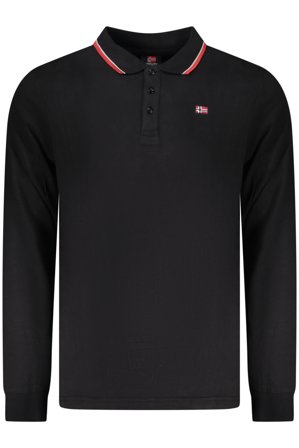 Norway 1963 Polo Maniche Lunghe Uomo Nero
