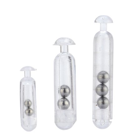 30 st genomskinliga hållbara fiskeskallor Shake fiskedrag Insättningsrör lockar fisk