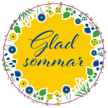 Glad Sommer Etikett 50mm