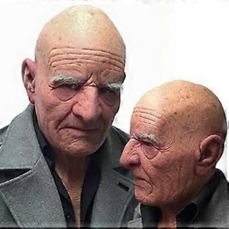 Skaldet Gammel Mands Maske Halloween Skaldet Hvid Øjenbryn Gammel Mands Maske Simuleret Gammel Farfar Latex Hovedbeklædning