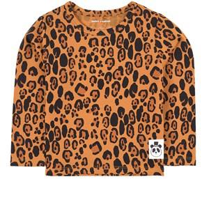 Mini Rodini Basic Leopard Ls Tee Tencel Beige 80/86 cm - Tops - 80/86 cm - Beige