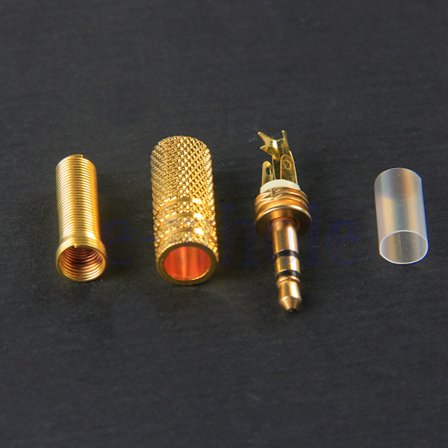3 pole 3.5mm Man Reparation Headphone Jack Plug Connector Audio