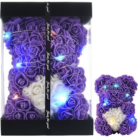 Rosbjörn, damgåvor för födelsedagspresenter till mamma, flickvänsgåvor till henne Lila