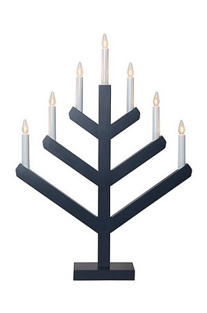 Jotex - El-lysestage Grafigrå - VINGA - Køb Adventslysestager hos Jotex