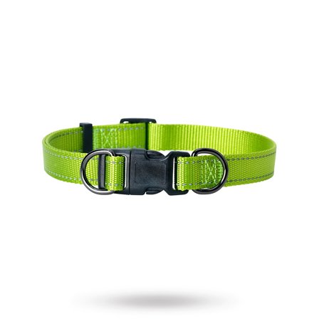 Dogman Nylonhalsbånd Iris justerbart - Grønn - Tekstilhalsbånd, Lærhalsbånd, personlige, scarfs & bandanas, Charms & Halsbåndsmykker på Doggie.no