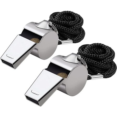 2-pakning metallfløyte, rustfritt stål med høy desibel