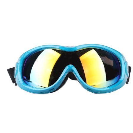 UV-beskyttende solbriller til kæledyr i PVC og PC - Justerbare, stærke og slagfaste hundebriller til kæledyr - Blå