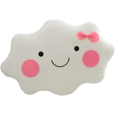 Leende Ansikte Moln Kudde Kudde Mjuk Plysch Nap Kudde Fylld Leksak Sovrum Dekor Moln Kudde Pillo