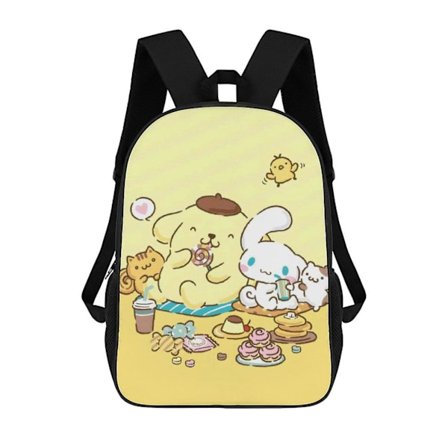 Cinnamoroll-reppu tytöille ja pojille, Cinnamoroll-tuotteita, 17 tuuman reput, koulutarvikkeet