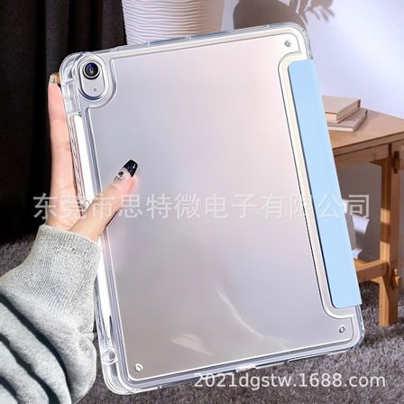 Stilrent skal för iPad 13 Pro M4 2024 Vit Isblå Höger