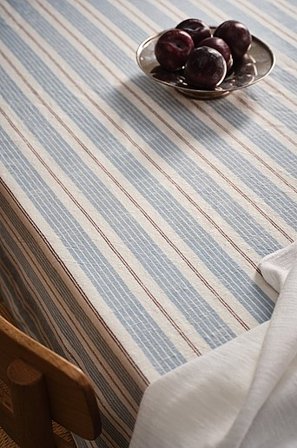 Jotex - Obrus niebieski/biały/brązowy - KJELL - Kup Obrusy firmy Jotex