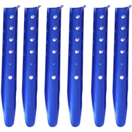 1 kpl 6X Lumi- ja Hiekka-telttakepit - Kevyet Leirintään, Vaellukseen ja Retkeilyyn (sininen)