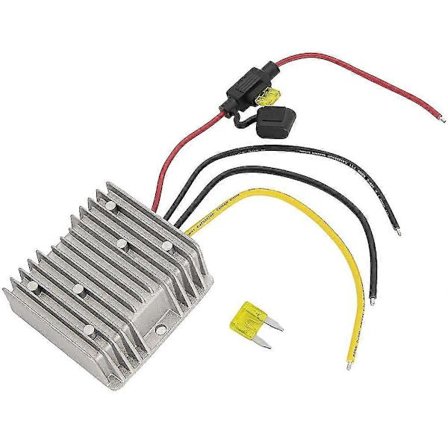 Golfbil Omvandlare 48V 36V till 12V Omvandlare 12V 20A 240W Omvandlare Spänningsregulator Kompatibel med Golfbil [PB]