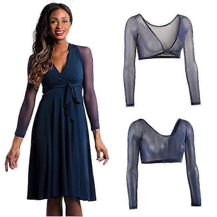 Naisten molemmin puolin puettava läpinäkyvä plus-kokoinen saumaton käsivarsimuotoilija crop top -paita pusero