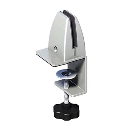 Privatlivsskærmklemme i aluminiumslegering Justerbar skillevægsstøtte Skrivebordsdelerbeslag Fortykket C-formet klemme