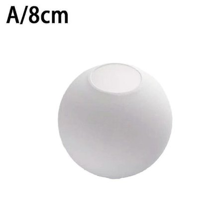 Matt vit glob i glas lampskärm ersättning rund ljusskydd fix (FMY)