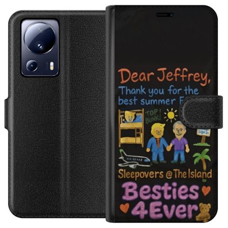 Yhteensopiva Lompakkokotelo Xiaomi 13 Lite Värikäs kesäkuvaus ystävyysteemalla