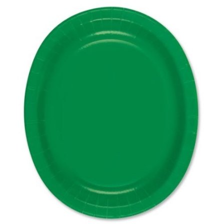 Ovala fat gröna 8-pack - Partyninja.se