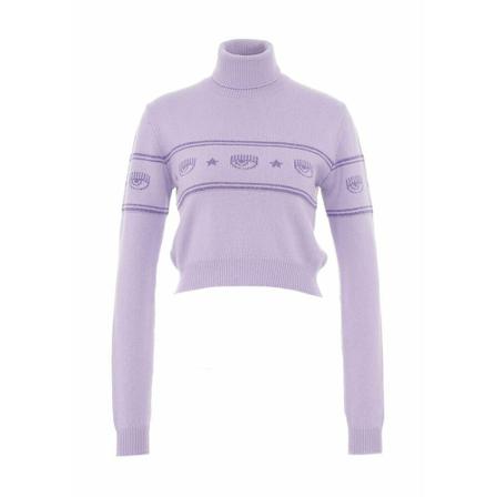 Chiara Ferragni Collection Strik Lilla, Dame Rullekraver