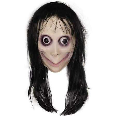 Molezu Momo Maske Skummel Maske, Ekel Maske Monster Maske, Horror Kostymer Party Gummi Latex Maske for Halloween Voksen