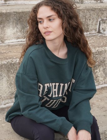 Rethinkit Studios Sweat Shirt Logo - Green - XL