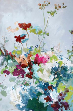 Malerifabrikken - Tavla Abstract Floral 1 - Flerfärgad - Tavlor - 90X120 - Från Homeroom