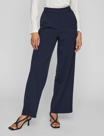 Vila Vivarone Hw Wide Pant - Noos - Navy - 38
