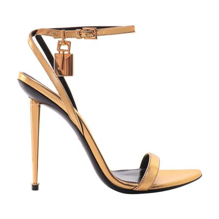 Tom Ford, Sandals Żółty, Kobieta, Rozmiar: 36 EU