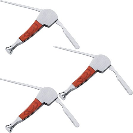 3-pakning 3-i-1 rengjørings- og slipeverktøy i rustfritt stål