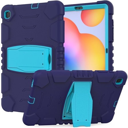 Samsung Galaxy Tab S6 Lite silikone cover med kickstand - Marine Blå / Blå