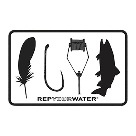 RepYourWater Sticker - Fly Tyer