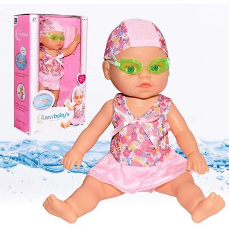 Hinffinity Svømmende Dukke Elektrisk Børn Vand Badekar Legetøj Vandtæt Induktion Pool Flydende Legetøj Sød Mini Dekorationer Dukke Til 3+ År Gamle 