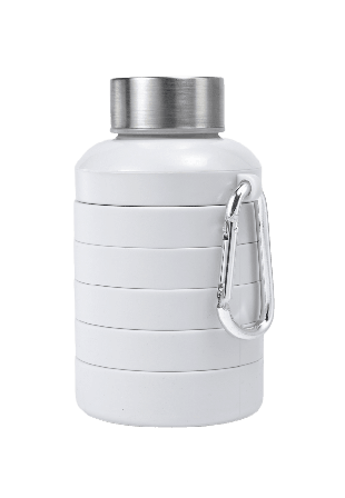 Åhléns Home Hopfällbar flaska i silikon 500 ml Köksredskap Grå ONESIZE