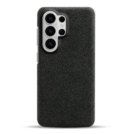 Mobilskal till Samsung Galaxy S26 Ultra Tygtextur Anti-Scratch Plast - Svart