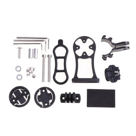 IC Sykkelstamforlengelsesbrakett for datamontering for GARMIN Edge GPS G Sort