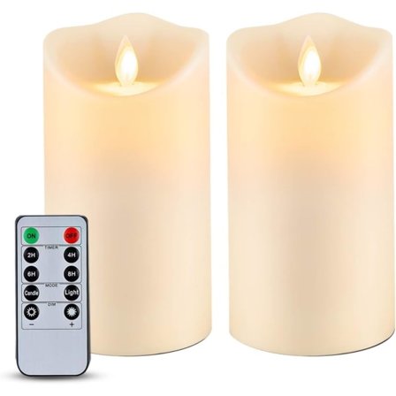 7,5*10cm utomhus vattentäta flamlösa ljus, flimrande rörliga flamma LED-ljus, batteridrivna ljus fjärrkontroll