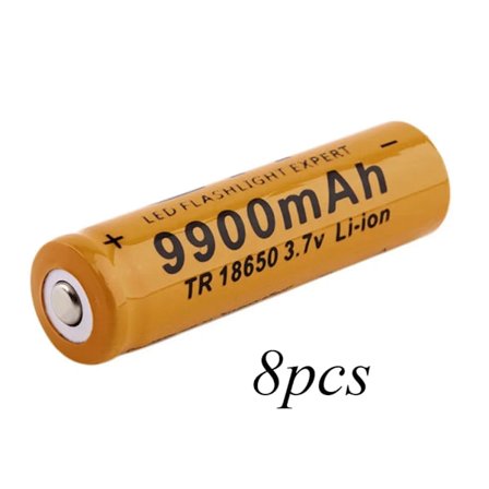 18650 batteri hög kvalitet 9900mAh 3,7V 18650 Li-ion batterier Uppladdningsbart batteri för ficklampa ficklampa